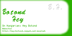 botond hey business card